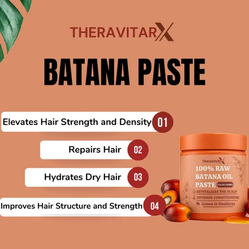 Miniatura 2 de Aceite de batana orgánico para el crecimiento del cabello, 100% puro y prensado en frío, tratamiento natural para el cuero cabelludo y el cabello