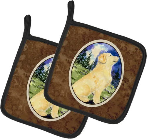 Miniatura 172 de Caroline's Treasures SS8617PTHD - Juego de soportes para ollas de cocina resistentes al calor, almohadillas calientes para horno para cocinar, Husky