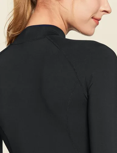 Miniatura 6 de ATHLIO Camisetas térmicas de manga larga para mujer, camisas de tortuga simulada, capa base de compresión con forro polar