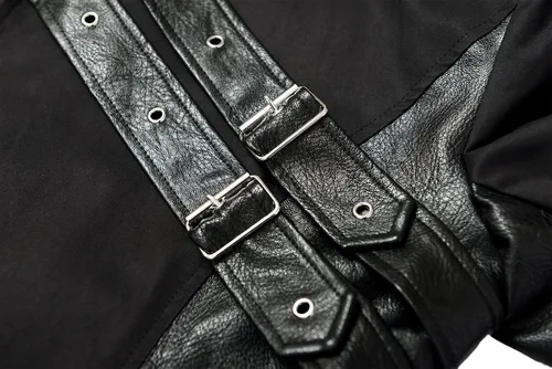 Miniatura 6 de Abrigo steampunk para hombre, chaqueta gótica, abrigo de cuero, disfraz medieval