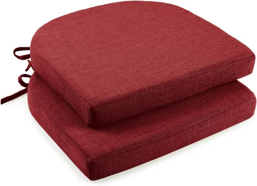 Miniatura 39 de downluxe Cojines para sillas de interior para sillas de comedor, almohadillas de espuma texturizadas suaves y cómodas para sillas de cocina