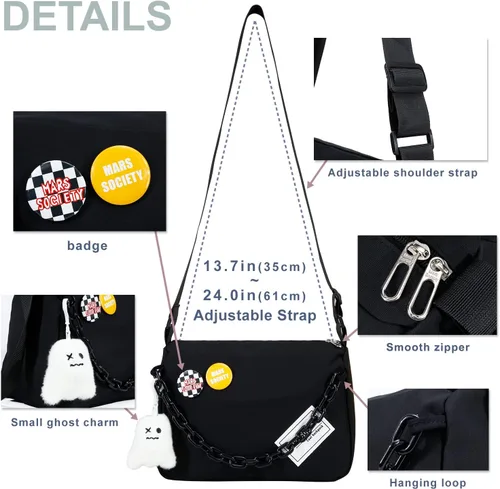 Miniatura 3 de DOB SECHS Bolso bandolera pequeño para mujer, bolso de hombro