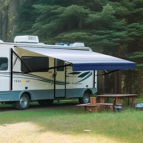 Miniatura 14 de YESCAMP Kit Completo de Toldo Motorizado Retráctil Eléctrico para Autocaravana para RV, Remolques, Quinta Rueda, Remolcadores de Juguetes, Motorhome