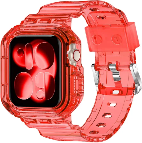 Miniatura 22 de XYF Compatible con correas cristalinas para Apple Watch de 1.929 in, 1.811 in, 1.772 in, 1.732 in, 1.654 in, 1.614 in, 1.575 in, 1.496 in, funda
