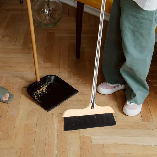 Miniatura 5 de Uonlytech Escoba de piso Escoba de servicio pesado Escoba de cocina Escoba de madera Barredora de madera Escoba para el hogar Cepillo de barrido