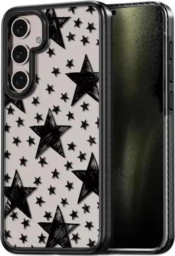 Miniatura 194 de Rosarnnah Funda compatible con Samsung Galaxy S24 Ultra, bonita estética, a la moda, divertida funda con estampado de gatito y gato, duradera a