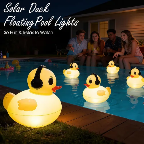 Miniatura 3 de Luces solares flotantes para piscina, luces de piscina impermeables de 16 pulgadas que flotan, accesorios de piscina LED iluminados, luz de piscina