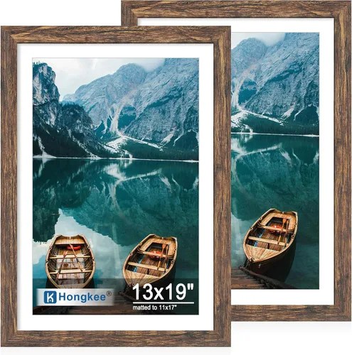Miniatura 128 de Hongkee - Juego de 2 marcos de fotos, HK042515-MD5.5X8.5-BK(2PK)