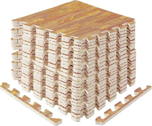 Miniatura 14 de Yes4All Alfombrillas Entrelazadas de EVA, Baldosas de Suelo tipo Rompecabezas, Acolchado de Suelo de Espuma con Borde para Muebles, Espacio