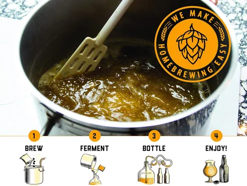 Miniatura 5 de Craft A Brew - Irish Stout - Kit de elaboración de cerveza - Haz tu propia cerveza artesanal - Equipo y suministros completos - Kit de inicio