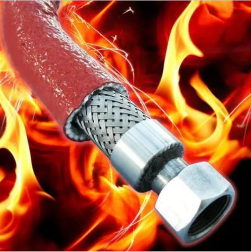 Miniatura 4 de manga térmica de 1" (25.4 mm) ID con protección contra el fuego, manga térmica blindada contra el calor, termo armadura de silicona recubierta