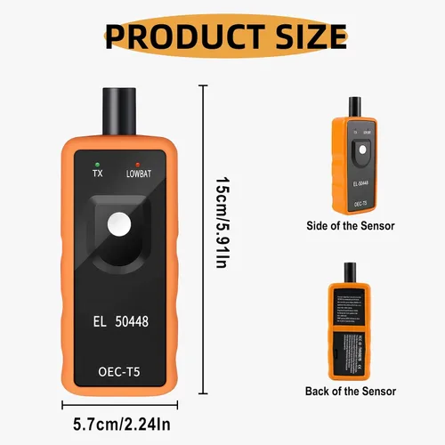 Miniatura 2 de Herramienta de restablecimiento TPMS, sensor de programación del sistema de monitoreo de presión de neumáticos automotriz, herramienta de activación