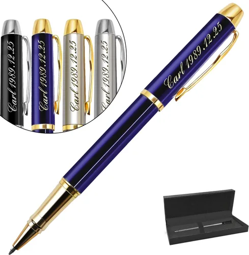 Miniatura 8 de Aolun Bolígrafos personalizados, bolígrafo grabado personalizado, perfecto para cumpleaños, negocios, fiestas con nombre, eslogan o logotipo, tinta