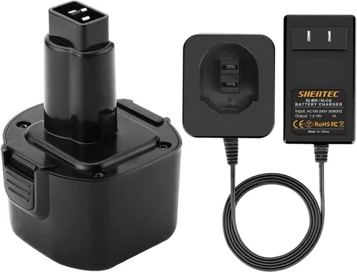Shentec Batería de 3.0Ah 9.6V compatible con DW9062 DW9061 DE9036 DE9061 DE9062 DW9614 DW050 y Black & Decker PS120 Fire Storm Ni-MH batería