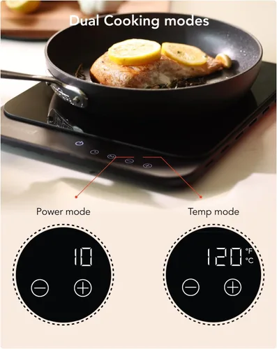 Miniatura 7 de AirHood Cocina de inducción ultrafina Placa caliente de encimera con sensores de precisión para 10 modos de temperatura Electrodoméstico