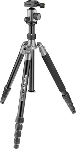 Miniatura 7 de Manfrotto Element Traveller - Kit de trípode pequeño de aluminio de 5 secciones con cabeza esférica Rojo