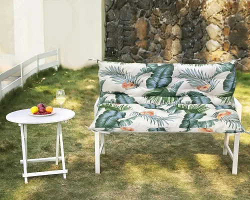 Miniatura 3 de Cojines de repuesto para columpio con respaldo, cojín de banco impermeable para exteriores, 2-3 plazas, para muebles de jardín y patio
