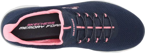 Miniatura 5 de Skechers Tenis clásicos geniales para mujer Summit Azul marino rosa encendido 85