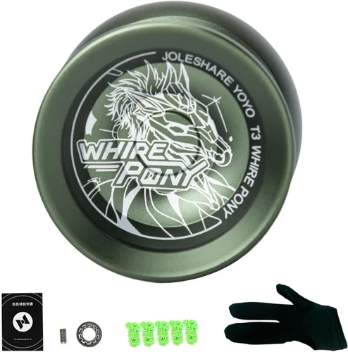 Miniatura 8 de LIXADA Yoyo Ball Aleación de aluminio con rodamientos sensibles y no respondentes+cuerda Yoyo+guante, juego de bolas de yoyo profesional portátil