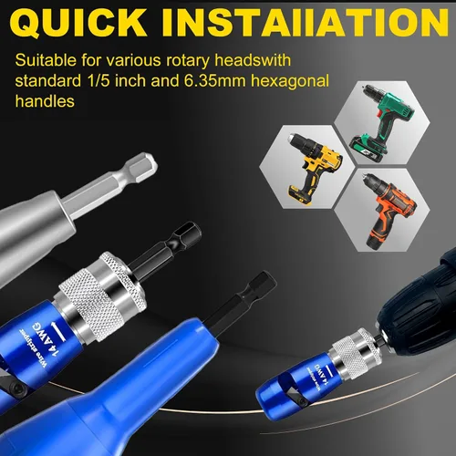 Miniatura 4 de Regulaciones de EE. UU. para taladro, incluye kit de conector de torsión de alambre, electricista profesional taladra rápidamente herramientas