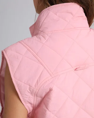 Miniatura 3 de Gacaky Chaleco ligero para mujer, con cuello alto, sin mangas, acolchado, abrigo de invierno cálido