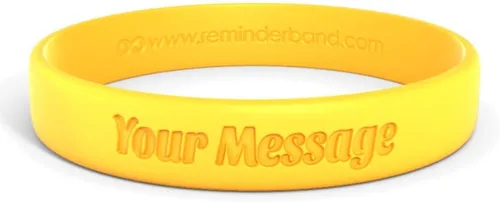 Miniatura 28 de Reminderband - Pulsera clásica de silicona 100% personalizada – Pulsera de goma de silicona personalizada – Personalizable, eventos, regalos, apoyo