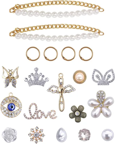Miniatura 2 de Dijes brillantes para zapatos para mujeres, adolescentes y niñas, accesorios de decoración de zapatos lindos para zuecos, paquete de dijes geniales