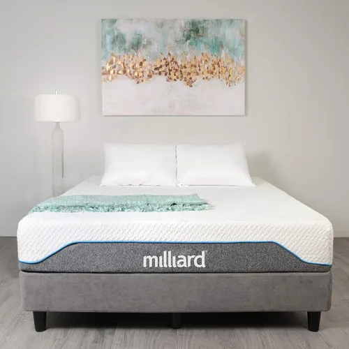 Miniatura 2 de Milliard Colchón de espuma viscoelástica semifirme de 10 pulgadas Certificado CertiPUR-US Alivio de presión (Queen)