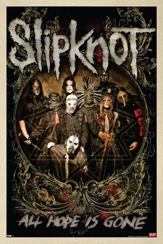 Miniatura 10 de Trends International Slipknot - Póster de pared de Hope Is Gone, 14.725 x 22.375 pulgadas, versión enmarcada de madera de granero
