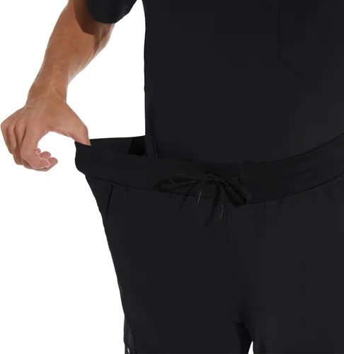 Miniatura 7 de COZYFIT Pantalones médicos para hombre, pantalones ajustados con 5 bolsillos, cintura de yoga, antiarrugas para hombre