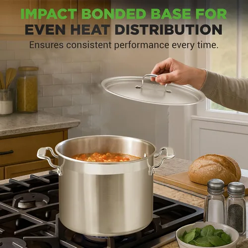 Miniatura 5 de NutriChef Cacerola de acero inoxidable de 2 cuartos – 18/8 de grado alimenticio resistente, olla para salsa, olla de cocción, olla a fuego lento