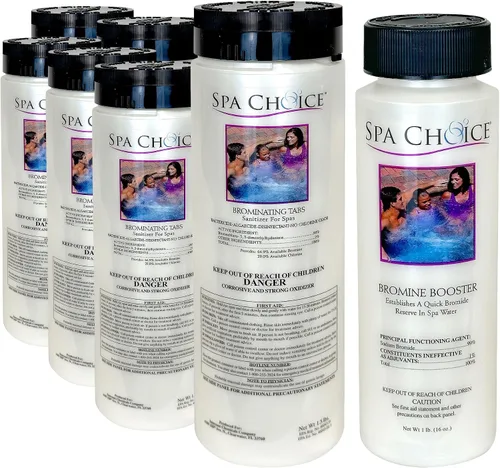 Miniatura 8 de SpaChoice 472-3-3001A Tabletas de bromo para bañera de hidromasaje de spa, 1.5 libras, con bromuro de sodio de 1 libra