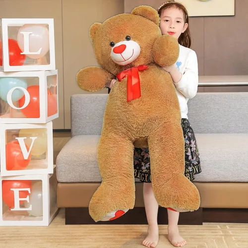 Miniatura 6 de Oso de peluche grande de 43.3 pulgadas, oso de peluche gigante con corazón de amor, lindo juguete de peluche grande suave para niños, novia, San