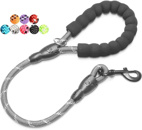Miniatura 21 de BAAPET Correa para perro de 2/4/5/6 pies con cómodo mango acolchado e hilos altamente reflectantes para perros pequeños, medianos y grandes