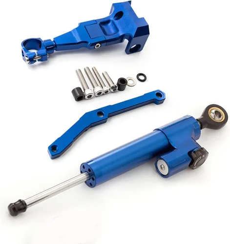 Miniatura 11 de Compatible con MT-09 FZ09 (no rastreador) 2013-2020, XSR 900 2015-2020, MT09 SP 2018-2019 CNC amortiguador de dirección de motocicleta estabilizador