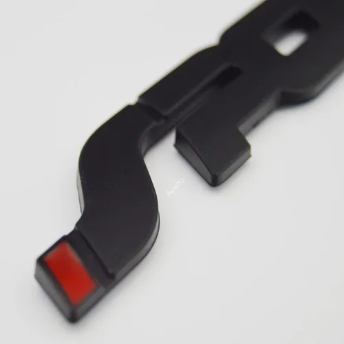Miniatura 3 de 2 calcomanías de metal deportivo negro con adhesivo para Ford Focus F150 Raptor Explorer Escape Dedge Performance Trim Decal Negro mate