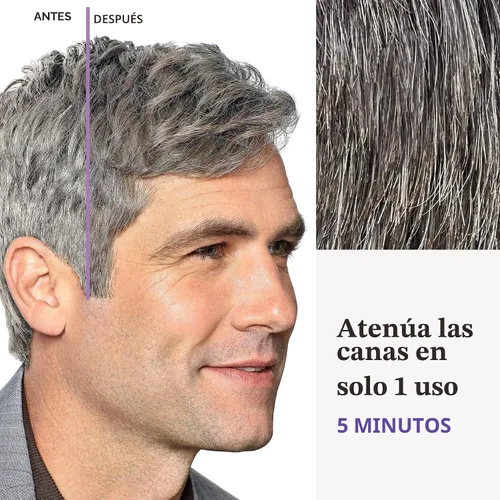 Miniatura 4 de Just For Men Touch of Gray, Kit de tinte de cabello para hombre con aplicador de peine para una fácil aplicación, ideal para un aspecto de sal