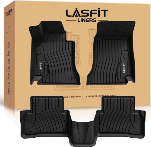 Miniatura 42 de LASFIT Tapetes de elastómero termoplástico para 1a y 2a fila de asientos de auto, para todo tipo de clima