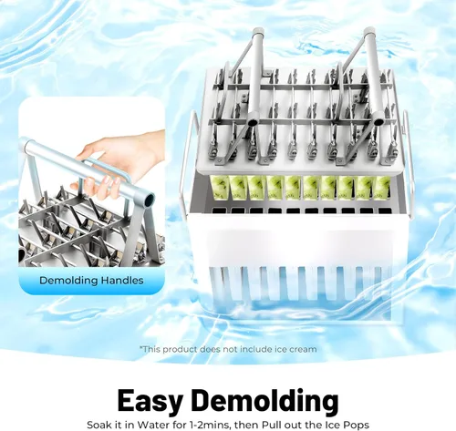 Miniatura 7 de Moldes para hacer paletas de acero inoxidable, 30 piezas, moldes de paletas de acero inoxidable, hechos en casa, reutilizables, para hacer
