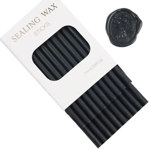 Miniatura 18 de 20 barras de sellado de cera para pistola de pegamento para invitaciones de boda, sellado de letras de sobre (20, azul bebé)