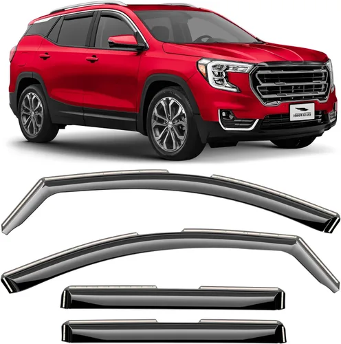 Miniatura 10 de Voron Glass Protectores de lluvia extra duraderos en canal para Volkswagen Atlas 2018-2026, deflectores de ventana, viseras de ventana