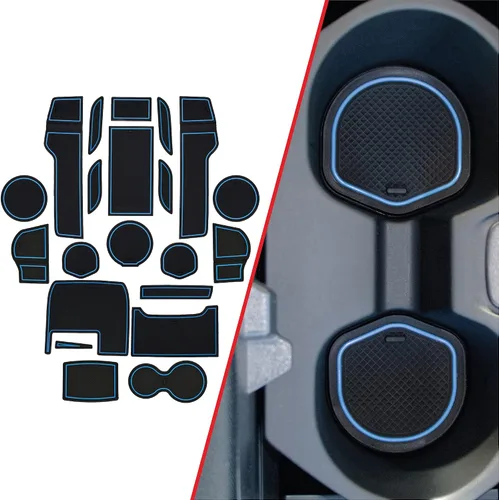 Miniatura 20 de CupHolderHero Compatible con accesorios Honda CR-V 2017-2022 – Insertos de portavasos antipolvo antideslizantes personalizados de alta calidad, Rojo