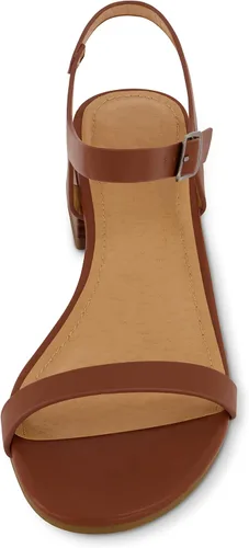 Miniatura 3 de CUSHIONAIRE Sandalia Fontana con tacón de bloque de una banda para mujer + espuma viscoelástica, anchos disponibles