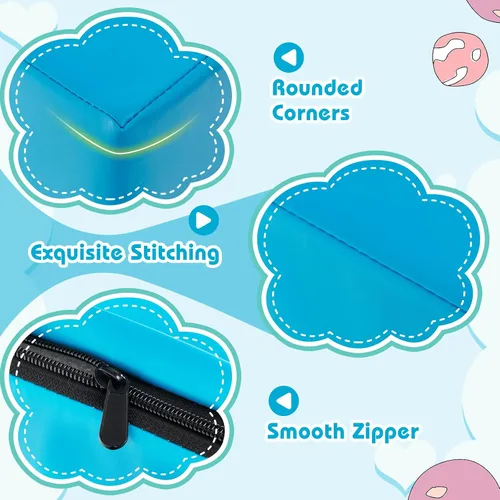 Miniatura 6 de Costzon Juego de escalada y gateo para niños pequeños, 6 piezas con cubierta de poliuretano para gatear, escalar y caminar, bloques de escalada