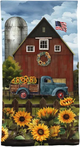 Miniatura 6 de Briarwood Lane Toalla de mano de algodón floral abstracto