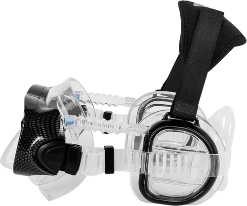Miniatura 2 de IST Máscara de buceo ProEar con cubiertas herméticas para las orejas Negro
