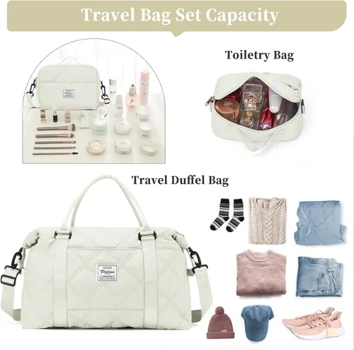 Miniatura 2 de Weekender Bags for Women Travel, Overnight Travel Duffel Bag with Wet Pocket and Separate Toiletry Bag, Airplane Personal Item Travel Bag, Travel