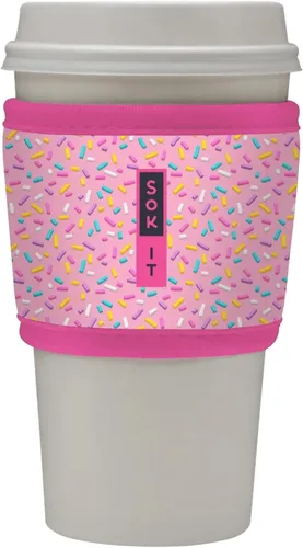 Miniatura 108 de Sok It HotSok Coffee & Tea - Funda de neopreno con aislamiento reutilizable (floral abstracto)