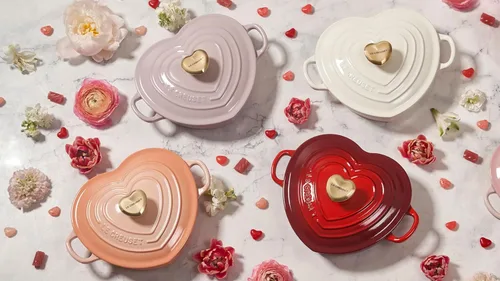 Miniatura 4 de Le Creuset Pomo de corazón figural, grande, 1.772 in, oro claro
