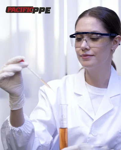 Miniatura 8 de PACIFIC PPE Paquete de 2 lentes de seguridad para hombres y mujeres, ANSI Z87 antivaho con lentes envolventes transparentes resistentes a